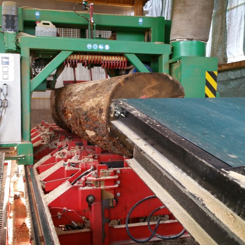 a band resaw in action